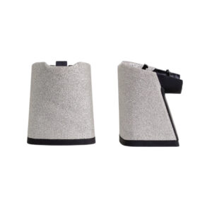 Block Heels 3" - Glitter Silver